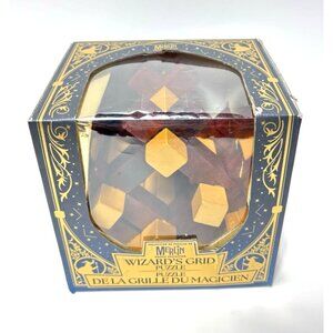 Merlin’s Puzzle Collection Wizard’s Grid Wooden Brain Teaser Puzzle New